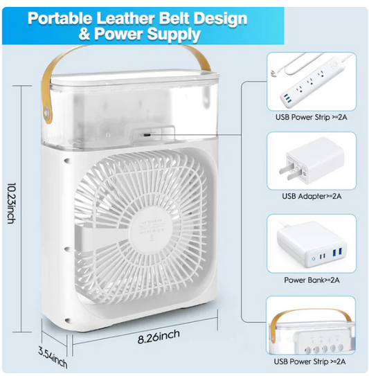MINI VENTILADOR HUMIDIFICADOR