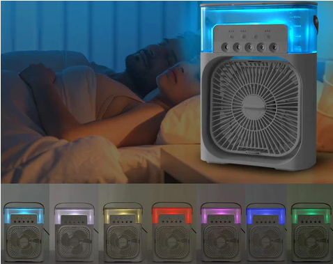 MINI VENTILADOR HUMIDIFICADOR