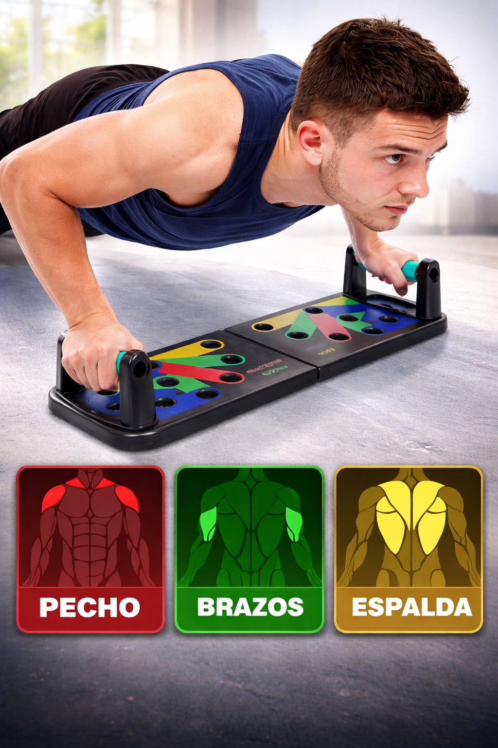 TABLERO DE FLEXIONES PUSH UP BOARD