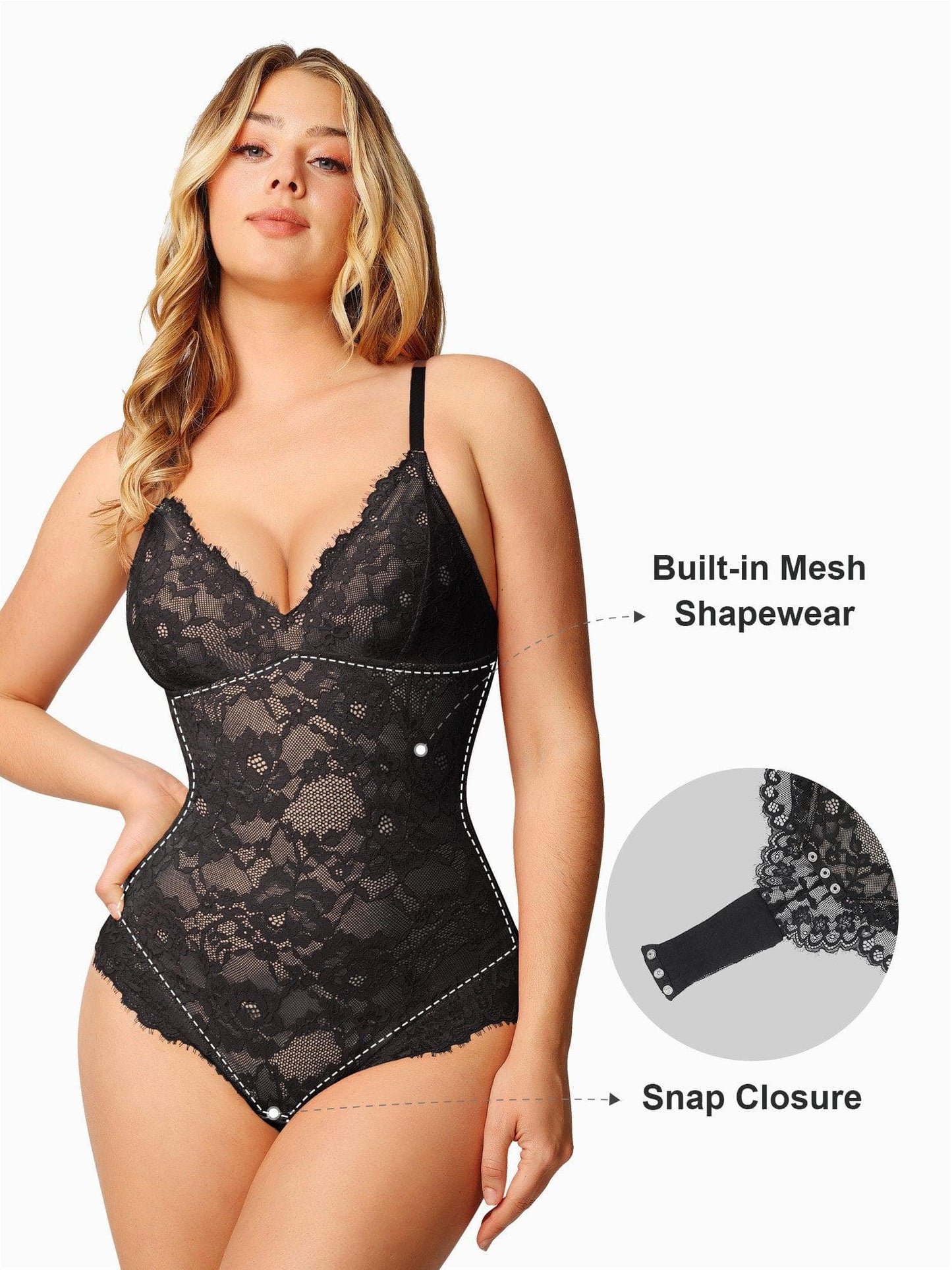 ZYRON™ | ELEGANT LACE BODY SHAPER